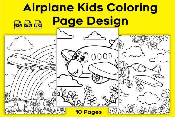Airplane Coloring Page Design for Kids: A Strategic Tool for Creativity and Learning