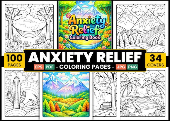 Anxiety Relief Coloring Pages for Adults