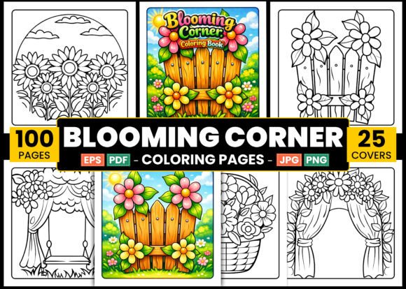 Blooming Corner Bold Easy Coloring Pages: A Creative Resource for All