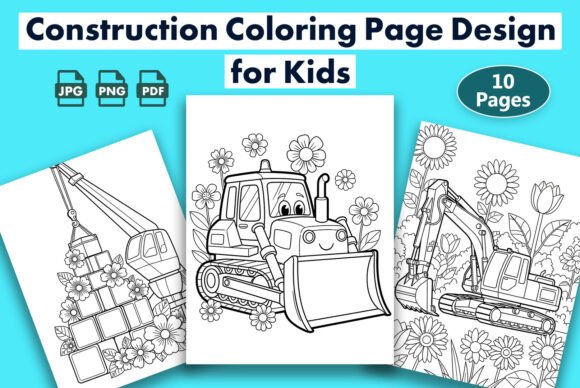 Constructi Coloring Page Design for Kids: A Creative and Practical Resource for Educators and Parents