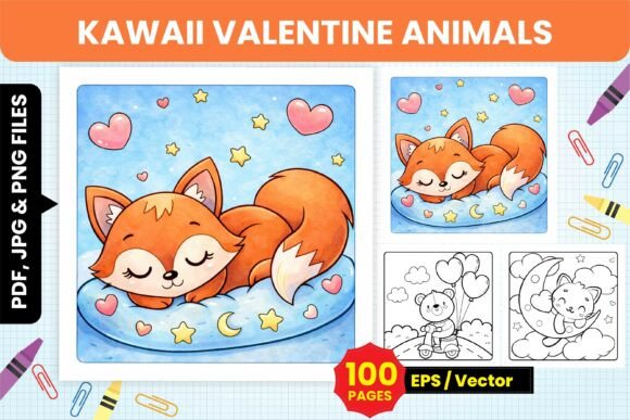 Kawaii Valentine Animals Coloring Pages: A Fun and Creative Way to Express Love