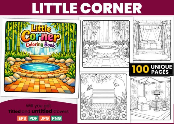 Little Corner Bold Easy Coloring Pages