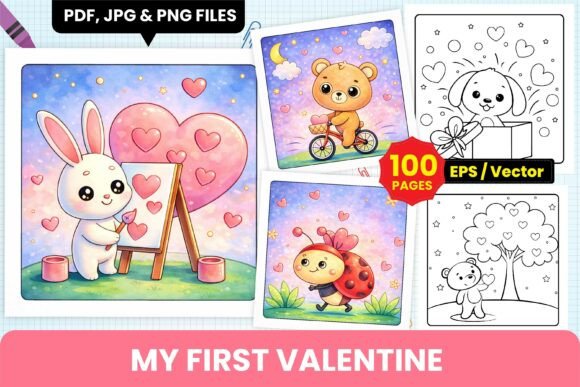 My First Valentine Kids Coloring Pages: A Fun and Creative Way to Celebrate Love