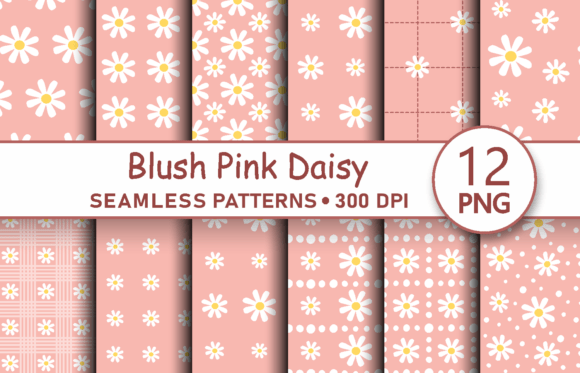 Pink Daisy Seamless Pattern Png Paper: A Beautiful Addition to Your Creative Projects