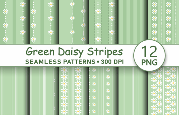 Sage Green Striped Pattern Png Bundle: Elevate Your Creative Projects with Timeless Elegance
