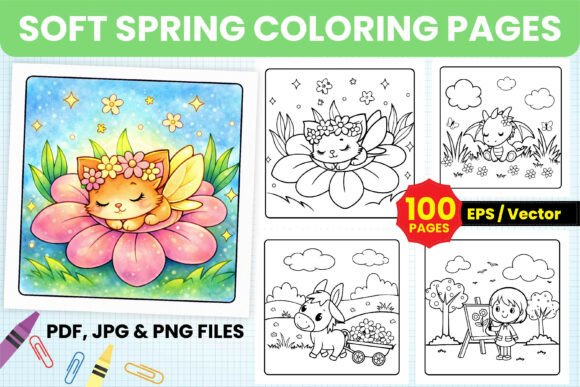 Soft Spring Coloring Pages for Teens – A Creative Escape for All Ages