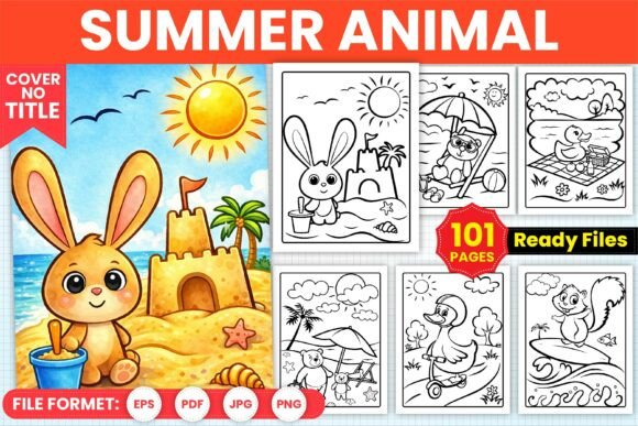 Summer Animal Coloring Book Pages – A Creative Resource for All Ages